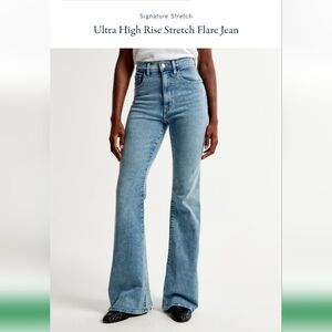 Abercrombie and Fitch 70s Vintage Flare Ultra High Rise Jeans